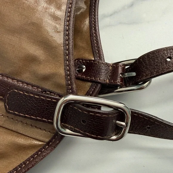 Tod's G-Line Easy Sacca Coated Canvas Tote Bag in Brown Bronze - Picture 12 of 16